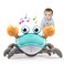 Dusja Crawling Crab Baby Toys - Infant Tummy Time Toy Gifts 3 4 5 6 7 8 9 10 11 12 Babies Boy Girl Dancing Walking Moving Learning Crawl 36 Months Old Boys Girls Toddler Birthday Gifts (Green)