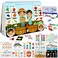 Busy Book for Kids, Montessori Autism Sensory Educational Toys, 12 Pages Toddler Preschool Activity Binder and Early Learning Toys - for Boys &amp; Girls Develops Fine Motor Skills