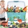Kiddiworld Dinosaur Toys for 3 4 5 Year Old Boys Gifts, Dinosaurs Toys for Kids 3-5-7, Dino Figures Activity Play Mat Christmas Birthday Gifts for Girls Toddler Toys Age 2-4