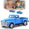 AGSIXZLAN Little Blue Truck Toy for Kids Ages 2 3 4 5 6 7 8 Year Old Boys Girls,1:32 Alloy Kids Car Toy Driveable,Car Door Can Open,Toy Trucks for Toddlers Easter Christmas Birthday Gifts