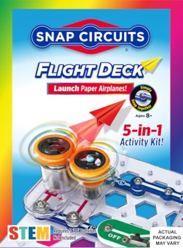 Snap Circuits Flight Deck Science/STEM Toy kit   Ages 8+   Construction Gift for Boys and Girls