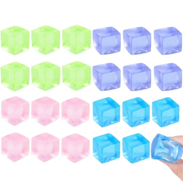 rytopt 24 Pcs Stress Balls for Kids Fidget Toys, Squeeze Cubes Ball Sensory for Autism, Birthday Stress Balls Bulk Classroom Prizes Toy Gifts for Boys Girls