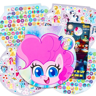My Little Pony: The Movie - My Little Pony Stickers for Girls Boys - Over 600 Stickers Bundled Bundle with Specialty Door Hanger (My Little Pony Birthday Party Supplies)
