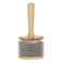 Heysland Wooden Cabasa Percussion Musical Instrument Metal Beaded Chain and Cylinder Pop Hand Shaker for Band Music Education 3.5inch, (HL01M)