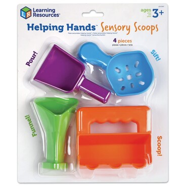 Learning Resources Helping Hands Sensory Scoops, Autism Sensory Toys, Sensory Toys for Autistic Children, Sensory Toys for Toddlers, 4 Pieces, Ages 3+