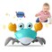 FEELGUY Crawling Crab Baby Toy Fantastic Creatures Toys Infant Sensory Tummy time Toys 3 4 5 6 7 8 9 10 11 12 Babies boy Girl Learning Crawl 3-6 6-12 Walking Toddler Gifts for 36 Months Old (Green)