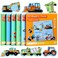 Magnetic Puzzles for Kids Ages 1-3, Travel Toddler Puzzles Ages 2-4 Year, Excavator Refrigerator Magnet for Kids Learning Gift for Road Trip