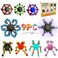 Transformable Fidget Spinners Easter Basket Stuffers, Funny Stress Relief Sensory Fidget Toys Valentines for Kids Classroom,Deformable Chain DIY Robot Fingertip Gyros Toys Birthday Party Favors (9pc)