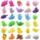 Aviski 30PCS Mochi Squishy Toys, Mini Kawaii Dinosaur Squishies Soft Fidget Toys Stress Squeeze Toys Party Bags Filler for Boys Girls Birthday Gifts
