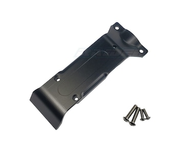 Aluminium Alloy Rear Chassis Skid Plate fits Traxxas 1/10 New EREVO 2.0 E REVO - Black