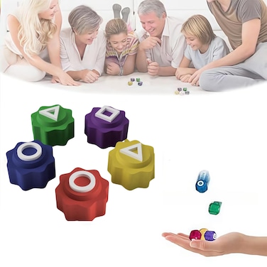 NOVMPAQ Korean Folk Game Set (Korean Traditional Play Game)- Jebi chagi, Gong-gi, Biseokchigi, Paeng-y, DDAKJI, Family Travel Games (5pcs)