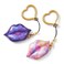 WowWee S.W.A.K. 2 Pack - Interactive Kissable Key Chain - Stellar Kiss &amp; Tie-dye Kiss