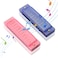 Harmonica for Kids 10 Hole Kids Harmonica, 2 Pack Key of C Blues Harmonica Educational Toy Beginners Toy Musical Instruments for Kids, Children and Toddler (Blue, Pink)