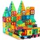 FNJO Magnetic Tiles, 100PCS Building Blocks, Magnets Building Set, STEM Construction Stacking Toy Gift for Kids 3+ Boys and Girls Daycare Centers Kindergarden