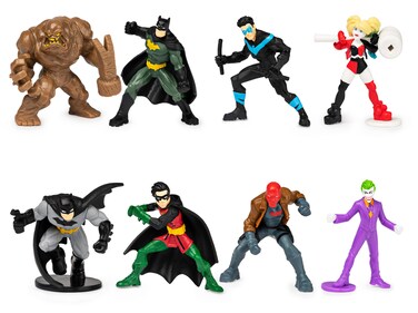 Batman, 2-inch Scale 8-Pack of Collectible Mini Batman Action Figures (Amazon Exclusive), for Kids Aged 3 and up