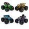 Monster Jam, Official Reveal The Steel 4-Pack of Color-Changing Die-Cast Monster Trucks, 1:64 Scale