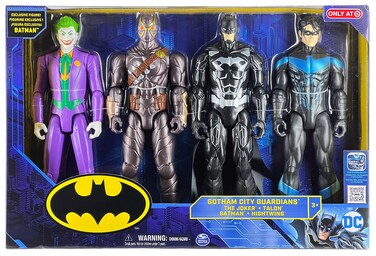 Batman Gotham City Guardians 12-inch Action Figure 4-Pack Metal-Tech Batman Nightwing Talon Joker