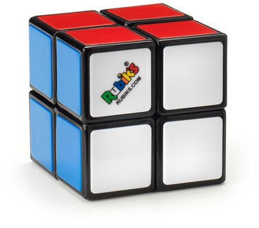 Rubik's Cube, The Official 2x2 Rubik's Cube Mini Classic Color-Matching Puzzle, Twisting Fidget Toy, Challenging Brain Teaser &amp; Sensory Puzzle for Adults, Teens, &amp; Kids, for Ages 8 &amp; Up