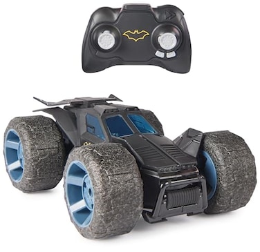 DC Comics, Batman Stunt Force Batmobile, Indoor Remote Control Car, Turbo Boost &amp; Crazy Stunts, Collectible Super Hero Kids Toys for Boys and Girls 4 and Up