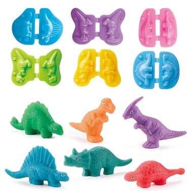 VConejo Color Dough Toys Dough Accessories Set Creations Tools for Kid 2-4-8 Years (Dinosaurs World)