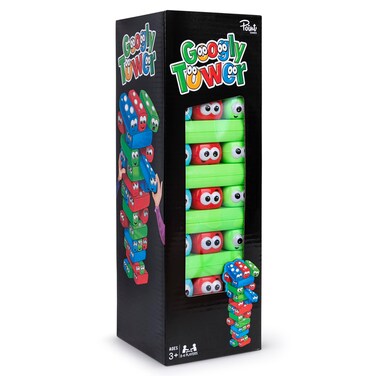 Point Games Googly Tower - Stacking Tower Game with Fun Design - Developmental &amp; Interactive Puzzle, Test Stabilizing Skills- Ages 3+