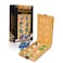 Point Games Solid Pine Mancala - Folding Board Game with Blue, Green, White Marbles- Portable Strategy Travel Game - Recommended Ages 6+