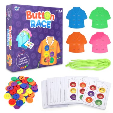 Point Games Lacing Cards Sequence Game - Threading. Sewing, Button Lace Occupational Therapy Toy, Boys &amp; Girls Fine Motor Toys, Educational Preschool Games for Kids Ages 4+
