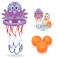 Bath Toys Gifts for Kids Ages 1-3 4-8, Bathtub Shooting Game &amp; Fun Basketball Hoop for Boy Girl Baby Infant Toddlers - New Upgraded Strong Suction Cup Basketball Hoop with 3 Balls Set (Purple octopus)