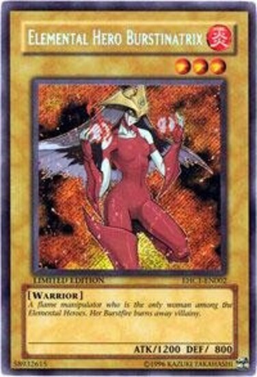 Yu-Gi-Oh! - Elemental Hero Burstinatrix (EHC1-EN002) - Elemental Hero Collection 1 - Limited Edition - Secret Rare