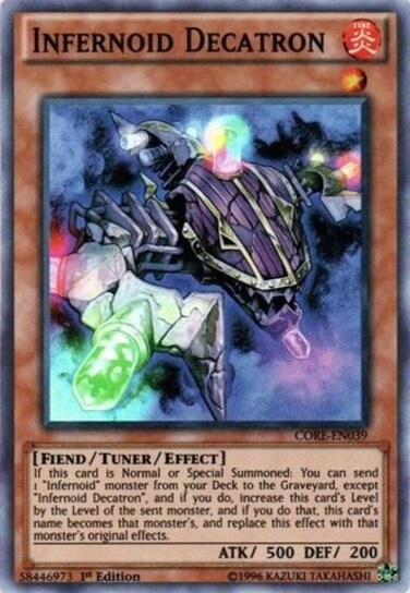 YU-GI-OH! - Infernoid Decatron (CORE-EN039) - Clash of Rebellions - 1st Edition - Super Rare