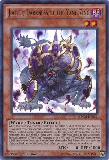 YU-GI-OH! - Jiaotu, Darkness of The Yang Zing (NECH-EN032) - The New Challengers - 1st Edition - Ultra Rare