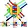 teytoy Sensory Buckle Pillow Toys for Toddlers,Travel Toys for Toddlers 1-3 Learning Fine Motor Skill &amp; Problem Solving,Montessori Sensory Fidgets for Kids Threading Counting Zipper-12 Basic Skill