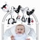 Car Seat Toys for Babies 0-6 Months, Black and White Spiral Carseat Toys for Infant 0-3 Months, High Contrast Baby Toys for 3-6 Months Newborn Toys, Stroller Toys for 0 3 6 9 12 Months Baby Ideal Gift
