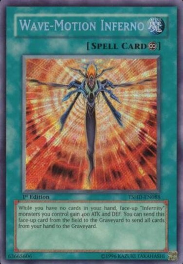 Yu-Gi-Oh! - Wave-Motion Inferno (TSHD-EN088) - The Shining Darkness - 1st Edition - Secret Rare