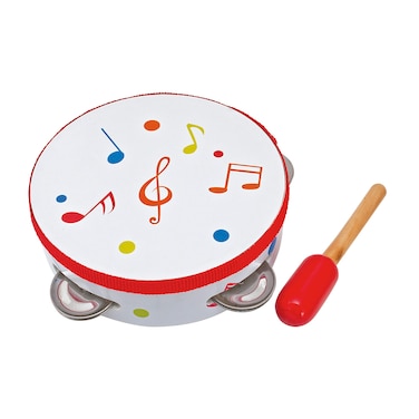 Simba Toys: Eichhorn, 5 Piece Wooden Music Set, High Quality, Includes a Drum, Triangle, and Maraca-Eggs, Music Helps Improves Brain Health in Children, For Ages 3 and up