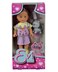 Simba Evi Love Little Kitty, 6-inch Height, Multicolor - with Kitty and Drinking Bottle, for Girls, Birthday Gift, Collection