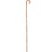 Skeleteen Shepherd's Costume Crook Staff - Shepherd Gold Wood Like Hook Cane For Cosplay And Dress Up 6' Ft