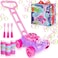 ArtCreativity Bubble Lawn Mower for Toddlers 1-3, Kids Bubble Blower Machine for 1-Year-Old Girl Gifts, Push Gardening Toys for Kids Age 1 2 3 4 5, Valentine's Day Birthday Gifts for Preschool Girls