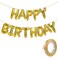 Mr. Pen- Happy Birthday Balloons, 14.5 inch, 15 pcs, Gold, Happy Birthday Banner, Happy Birthday Balloons Letters, Happy birthday Balloon Banner, Birthday Balloon, Happy Birthday Foil Balloon