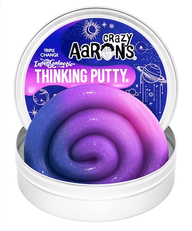 Crazy Aaron's Thinking Putty - Intergalactic Triple Color Changing Putty - Stress and Anxiety Reducing Putty for Kids - Non-Toxic, Never Dries Out