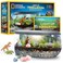 NATIONAL GEOGRAPHIC Light Up Terrarium Kit for Kids - Build a Dinosaur Habitat with Real Plants &amp; Gemstones, Science Kit Gift for Boys &amp; Girls, Dinosaur Toys for Kids (Amazon Exclusive)