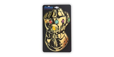 Marvel Avengers: Endgame Thanos' Infinity Gauntlet Magnetic Collectible Pin   Officially Licensed Huge Oversize Pin   Measures 6 Inches