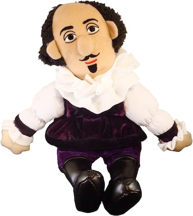 The Unemployed Philosophers Guild William Shakespeare Doll - 11" Soft Stuffed Plush Little Thinker