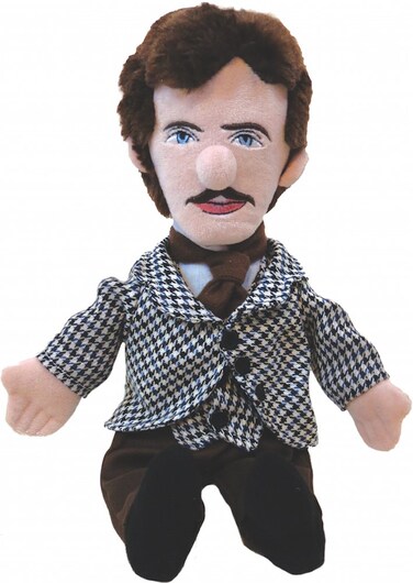 The Unemployed Philosophers Guild Nikola Tesla Doll - 11" Soft Stuffed Plush Little Thinker
