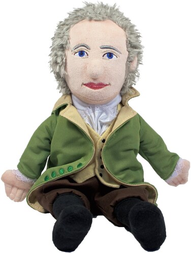 The Unemployed Philosophers Guild Alexander Hamilton Doll - 11" Soft Stuffed Plush Little Thinker