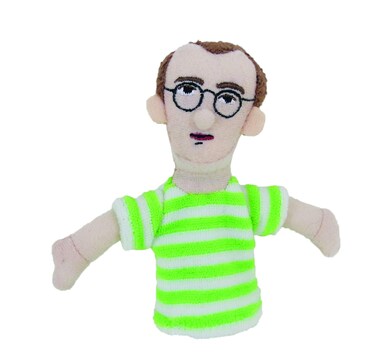 The Unemployed Philosophers Guild Keith Haring Plush Finger Puppet and Refrigerator Magnet - Toy for Kids or Adults