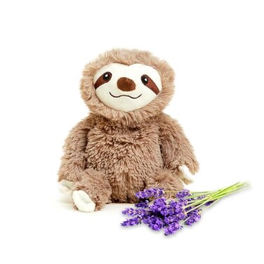 Warmies Junior Microwavable &amp; Weighted Stuffed Animals, Sloth - Heated Stuffed Animal Plushie for Warmth &amp; Comfort - Cute Soft Plush Toys for Adults &amp; Children (Boys, Girls, Babies &amp; Toddlers)
