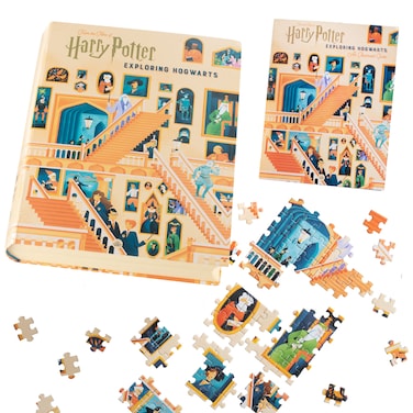 Harry Potter Hogwarts Jigsaw Puzzle with Keepsake Book Box, 500 Pieces - Includes Illustrated Book - Great Gift for Kids and Adults