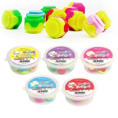 KOREAC_Traditional Korean Games Gonggi Nori Konggi/Rainbow Gonggi/Jacks Game/Jack Stone1 Case + 10 Pieces
