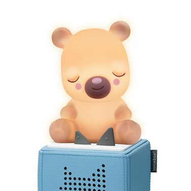 Tonies Night Light - Sleepy Bear Audio Play Character from Sleepy Friends   Warm Glow   75 Minutes of Beautifully Composed Melodies   Record Your Own Bedtime Stories